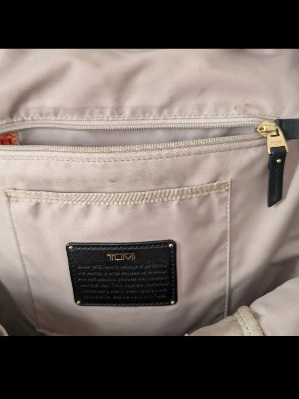 TUMI Voyageur Leather Calais Backpack - Black Leather